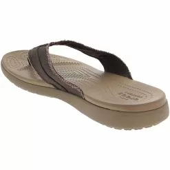 Crocs Shoes Crocs Santa Cruz Canvas Flip Flip Flops - Mens -WOMENS ATHLETIC SHOES Shop CC 205612 BRN3
