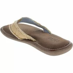 Crevo Shoes Crevo Fresno 2 Flip Flops - Mens -WOMENS ATHLETIC SHOES Shop CE CV1282 TAN3