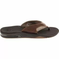 Reef Shoes Reef Leather Fanning Flip Flops - Mens