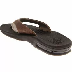 Reef Shoes Reef Leather Fanning Flip Flops - Mens -WOMENS ATHLETIC SHOES Shop RF 2156 BRN3